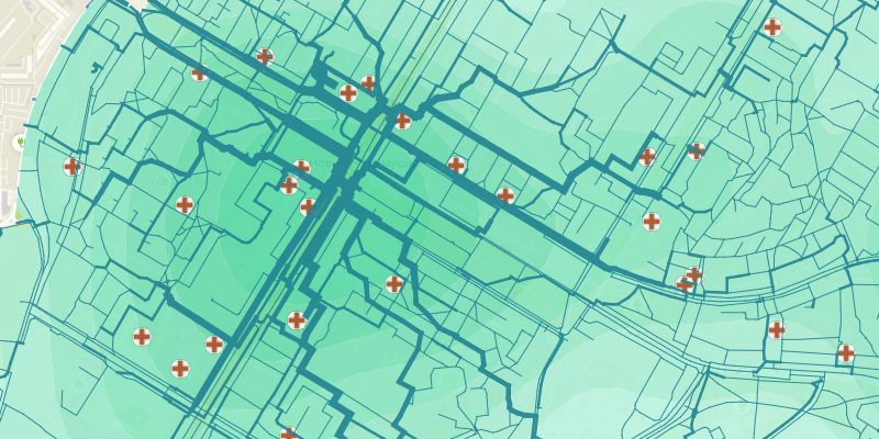 геомаркетинг маршрут пешеходного трафика